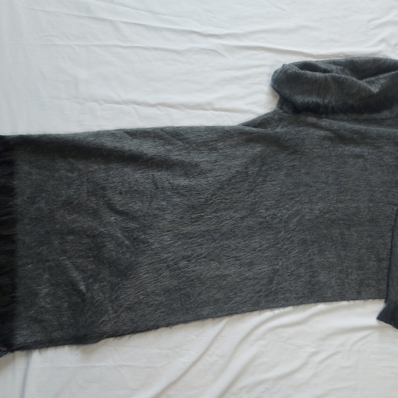 Pokoloko Cowl Neck Alpaca Poncho with Fringe, OS - Picture 5 of 10